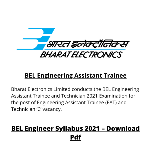 BEL Engineer Syllabus 2021