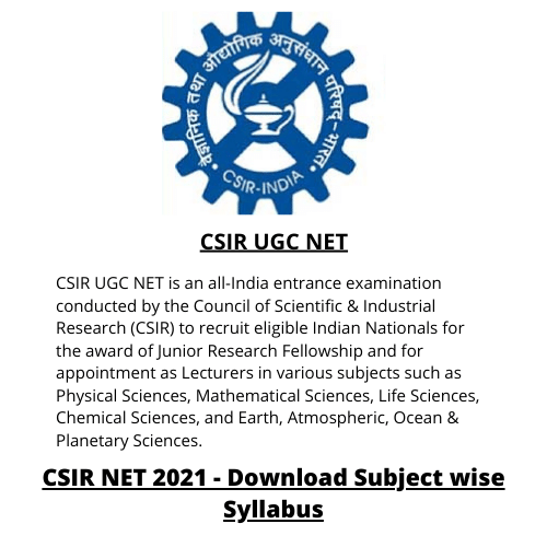 CSIR UGC NET