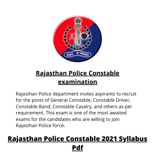 Rajasthan Police Constable examination