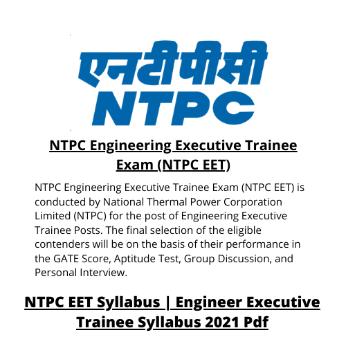 NTPC Engineering Executive Trainee Exam (NTPC EET)