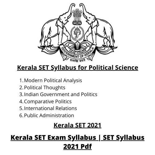 Kerala SET 2021