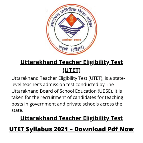 Uttarakhand Teacher Eligibility Test