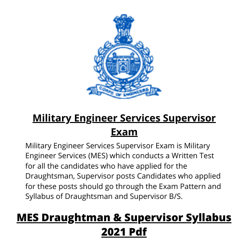 Military Engineer Services Supervisor Exam