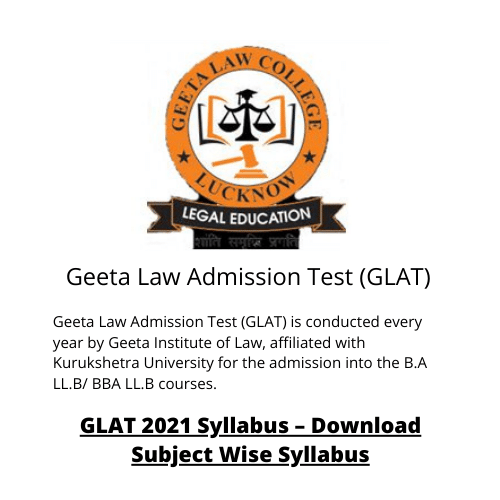 Geeta Law Admission Test (GLAT)