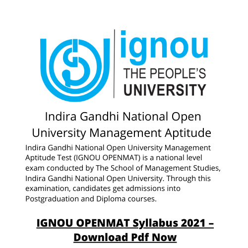 Indira Gandhi National Open University Management Aptitude