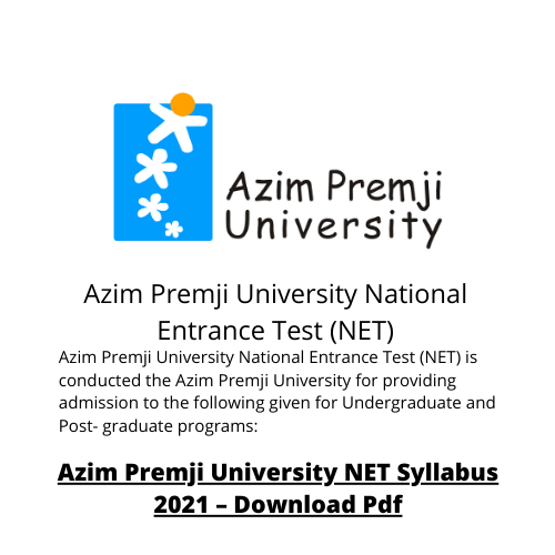 Azim Premji University National Entrance Test (NET)