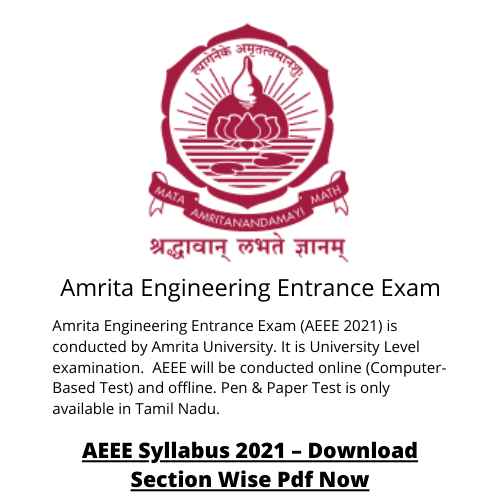 Amrita Engineering Entrance Exam