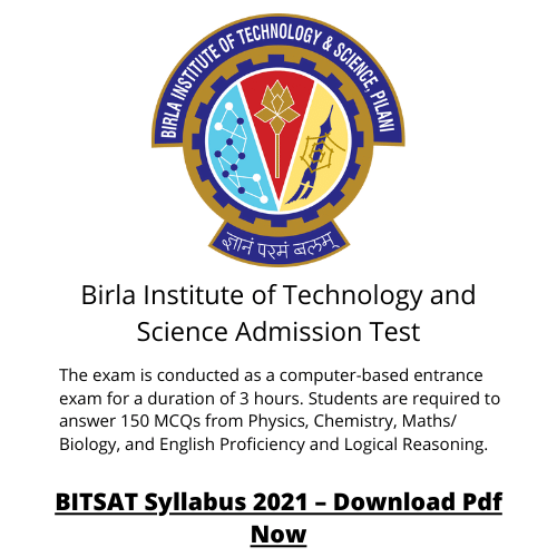 Birla Institute of Technology and Science Admission Test